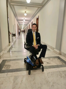 Chris Carrino in the hallway of Capitol Hill building.